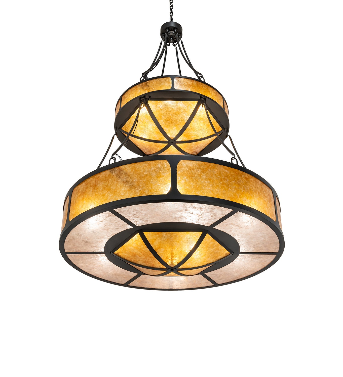 Meyda Tiffany - 240509 - 15 Light Pendant - Kleba - Wrought Iron