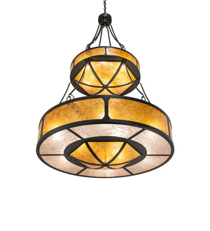 Meyda Tiffany - 240509 - 15 Light Pendant - Kleba - Wrought Iron