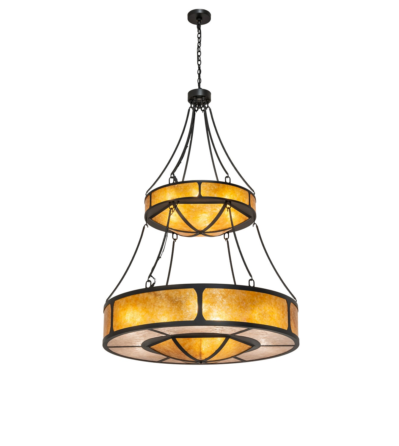 Meyda Tiffany - 240509 - 15 Light Pendant - Kleba - Wrought Iron