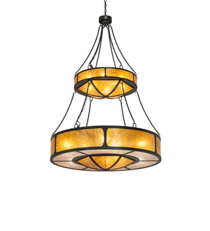 Meyda Tiffany - 240509 - 15 Light Pendant - Kleba - Wrought Iron