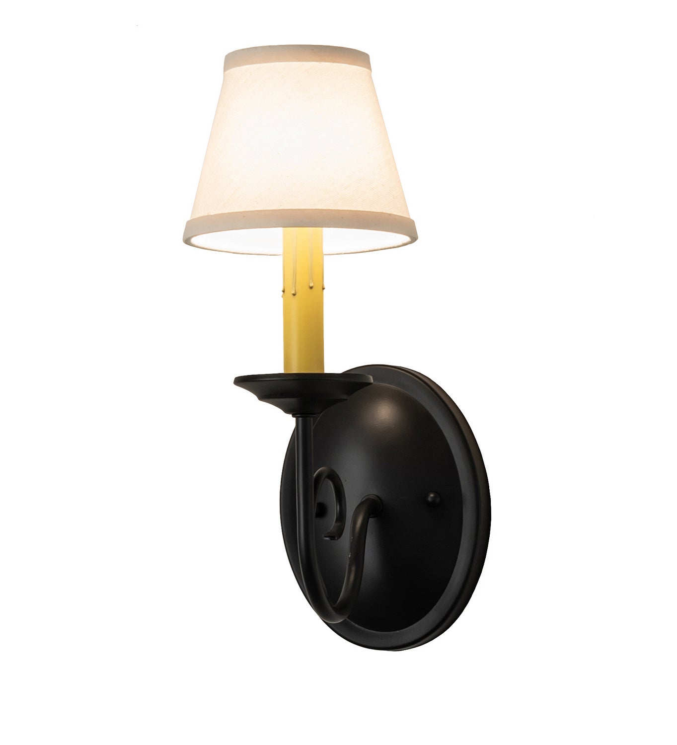 Meyda Tiffany - 240912 - One Light Wall Sconce - Jenna - Flat Black