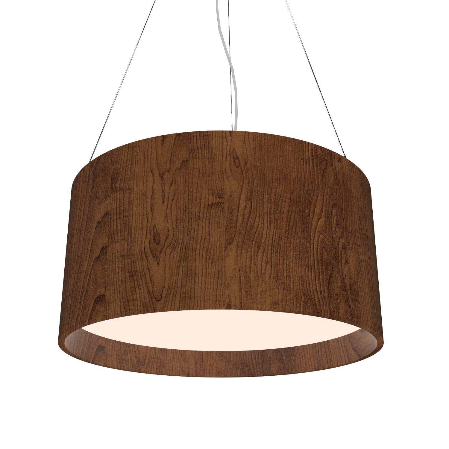 Accord Lighting - 214.06 - Three Light Pendant - Cylindrical - Imbuia