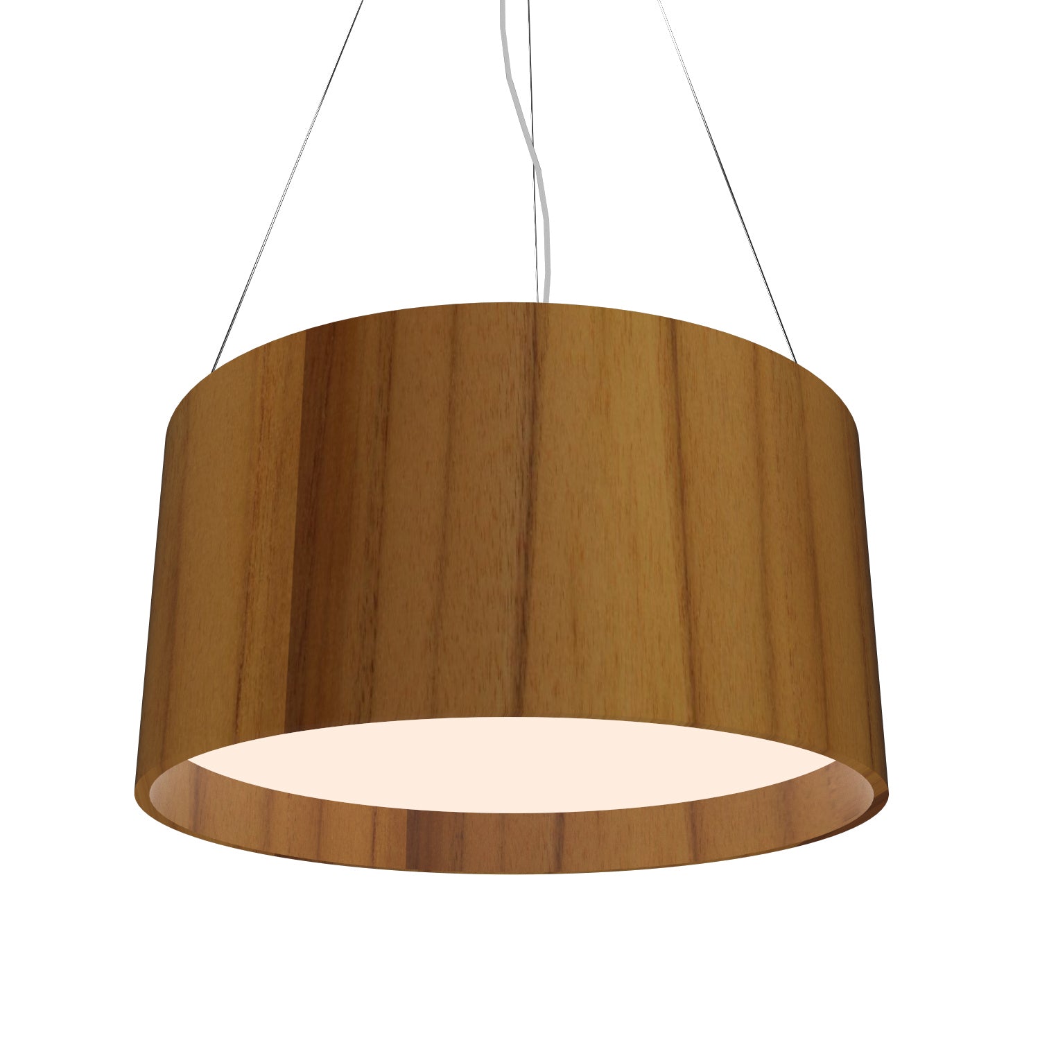 Accord Lighting - 214.12 - Three Light Pendant - Cylindrical - Teak