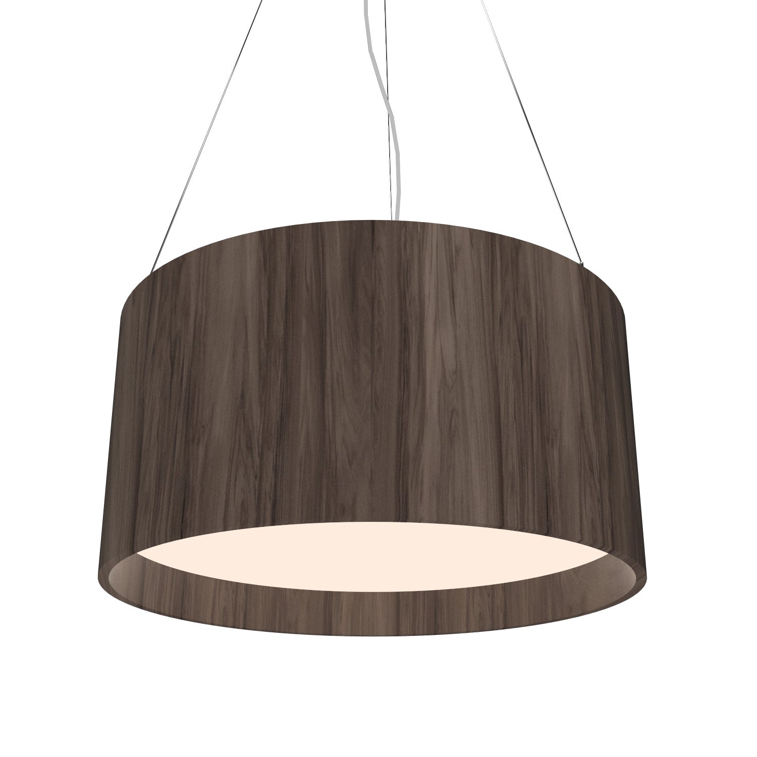 Accord Lighting - 214.18 - Three Light Pendant - Cylindrical - American Walnut