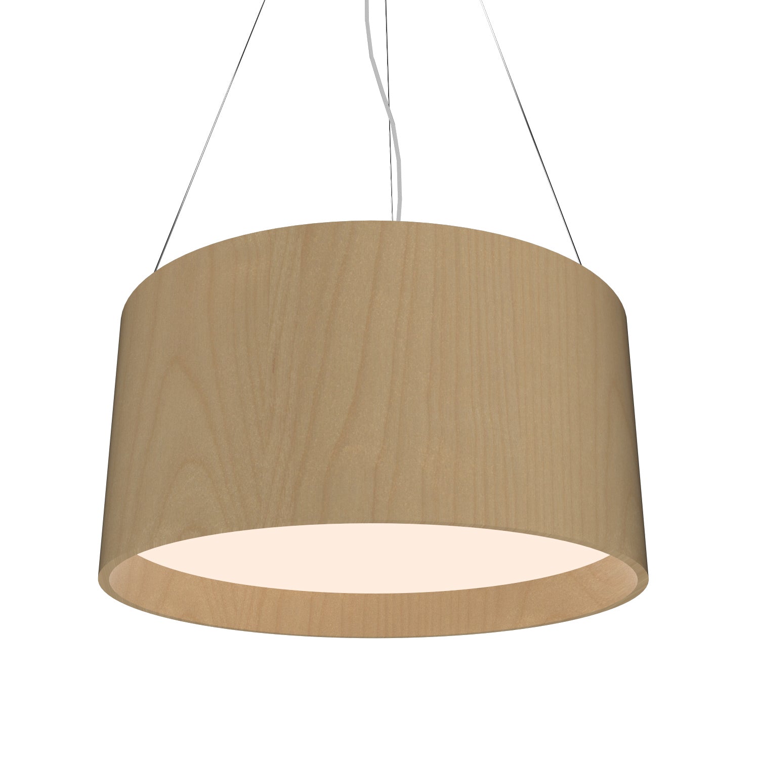 Accord Lighting - 214.34 - Three Light Pendant - Cylindrical - Maple