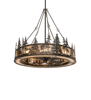 Meyda Tiffany - 241416 - 15 Light Chandel-Air - Wildlife At Dusk - Light Burnished Antique Copper