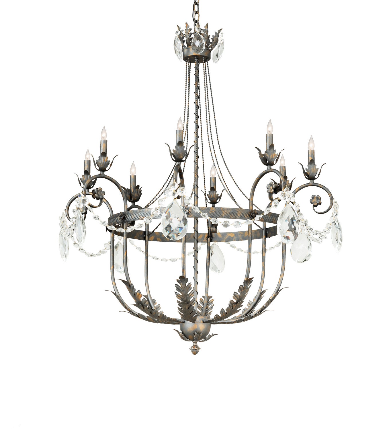 Meyda Tiffany - 241448 - Eight Light Chandelier - Antonia - French Bronze