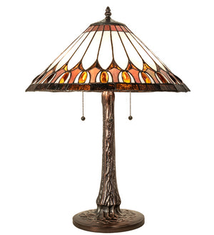 Meyda Tiffany - 242005 - Six Light Table Lamp - Tuscaloosa - Mahogany Bronze