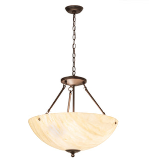 Meyda Tiffany - 242010 - Three Light Pendant - Mahogany Bronze