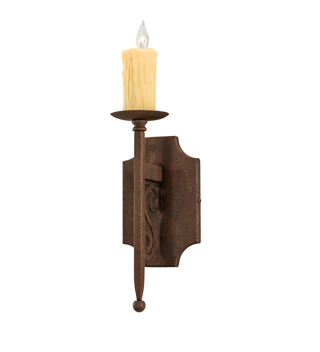 Meyda Tiffany - 242077 - One Light Wall Sconce - Toscano - Antique Rust