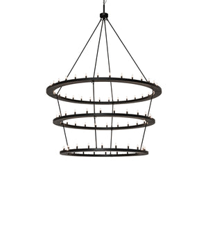 Meyda Tiffany - 242175 - LED Chandelier - Loxley - Textured Black