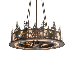 Meyda Tiffany - 242619 - 20 Light Chandel-Air - Tall Pines - Dark Burnished Antique Copper