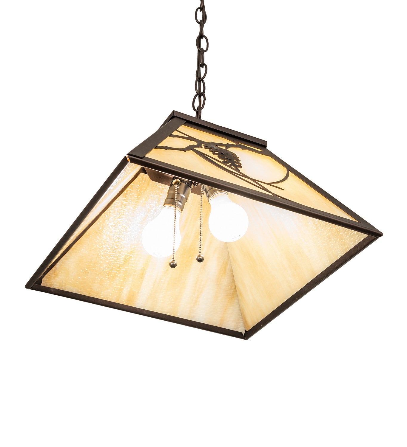 Meyda Tiffany - 242639 - Two Light Pendant - Whispering Pines - Mahogany Bronze