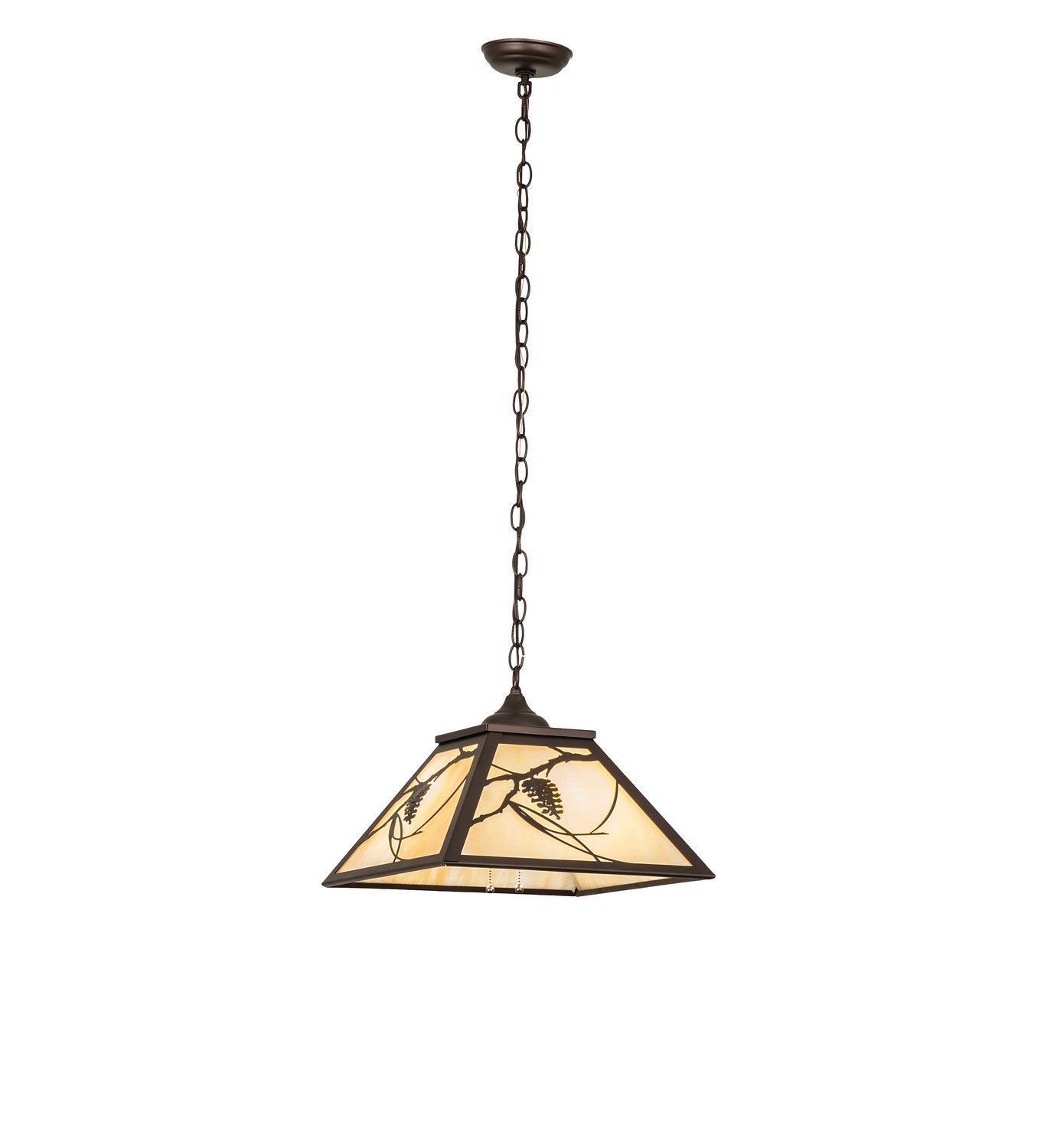 Meyda Tiffany - 242639 - Two Light Pendant - Whispering Pines - Mahogany Bronze