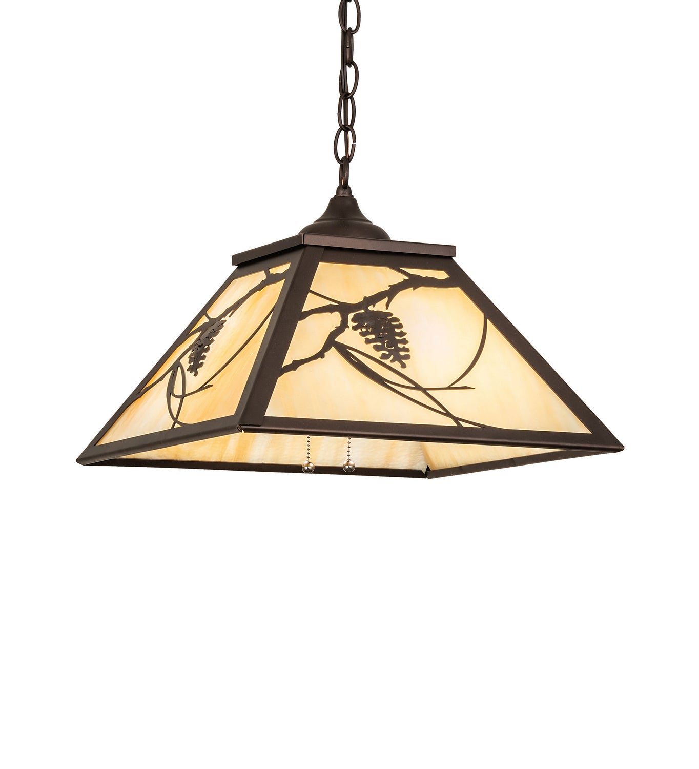 Meyda Tiffany - 242639 - Two Light Pendant - Whispering Pines - Mahogany Bronze