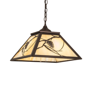 Meyda Tiffany - 242639 - Two Light Pendant - Whispering Pines - Mahogany Bronze