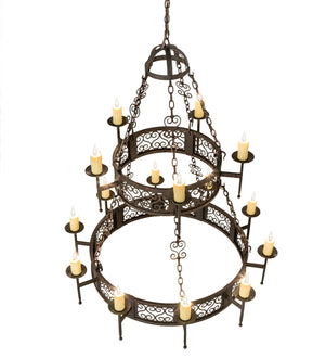 Meyda Tiffany - 242818 - 15 Light Chandelier - Toscano - Gilded Tobacco