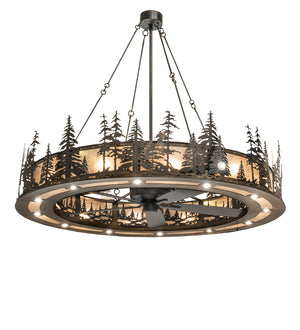 Meyda Tiffany - 242839 - 30 Light Chandel-Air - Tall Pines - Dark Burnished Antique Copper