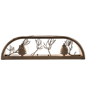 Meyda Tiffany - 242900 - Two Light Vanity - Lone Pine - Oil Rubbed Bronze