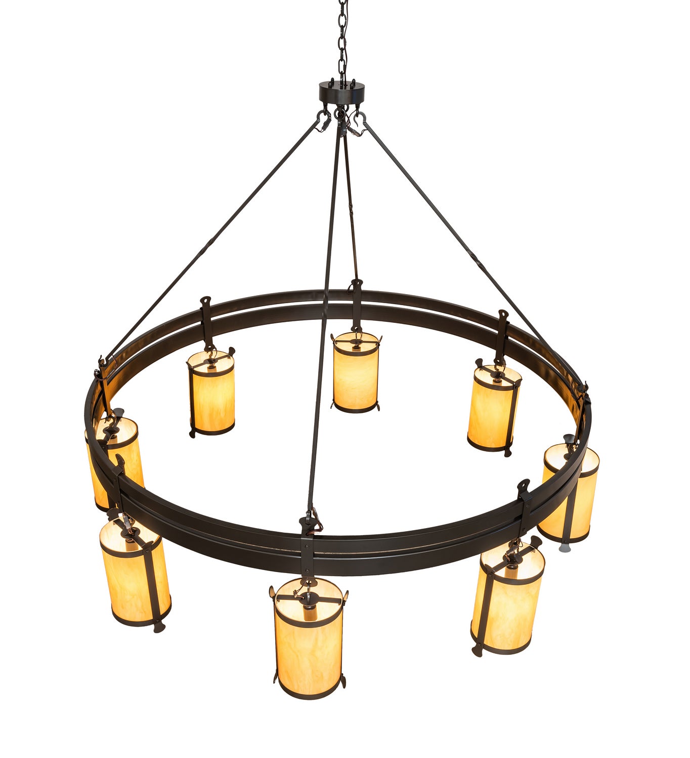 Meyda Tiffany - 243019 - Eight Light Chandelier - Beartooth - Timeless Bronze