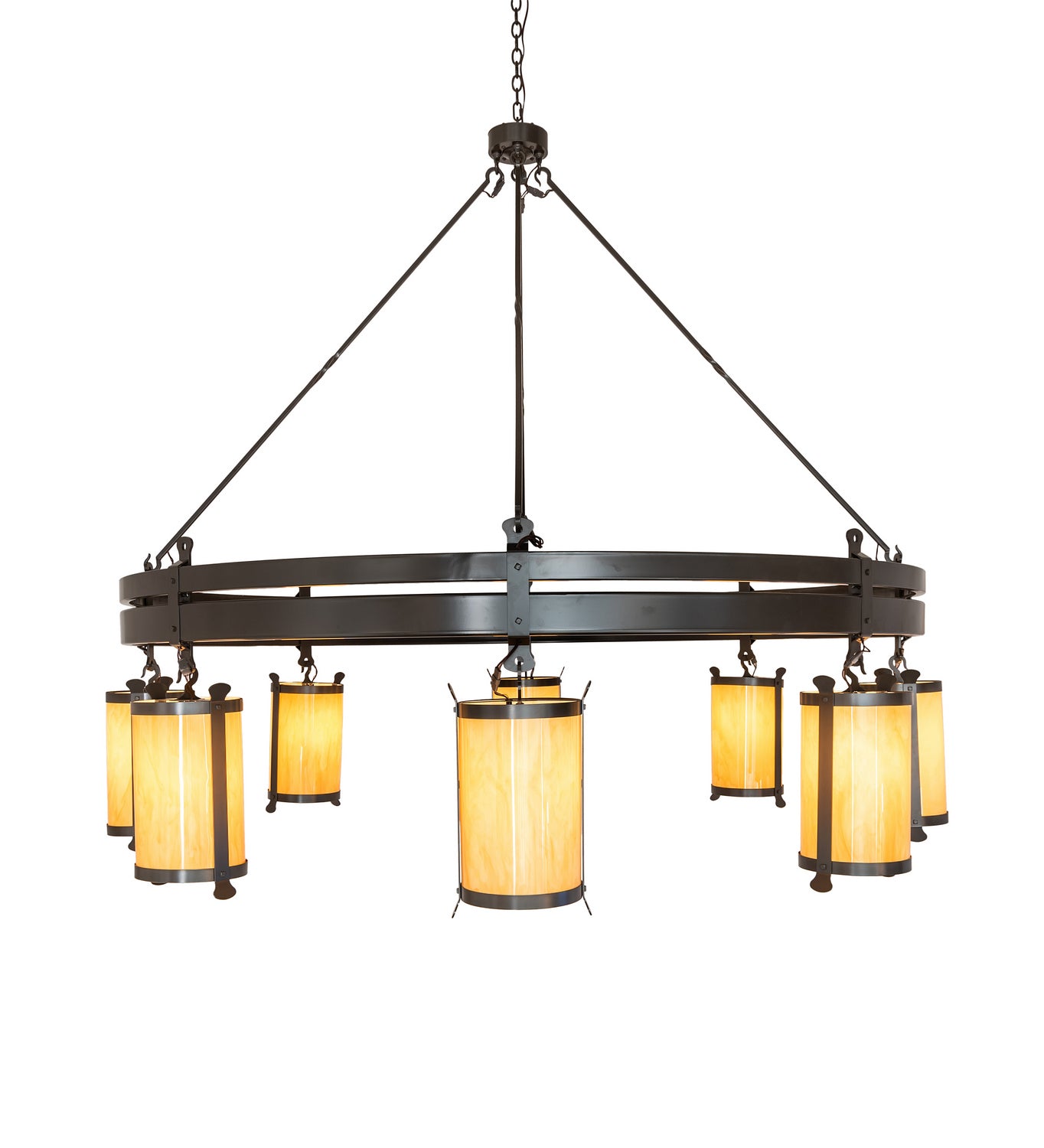 Meyda Tiffany - 243019 - Eight Light Chandelier - Beartooth - Timeless Bronze