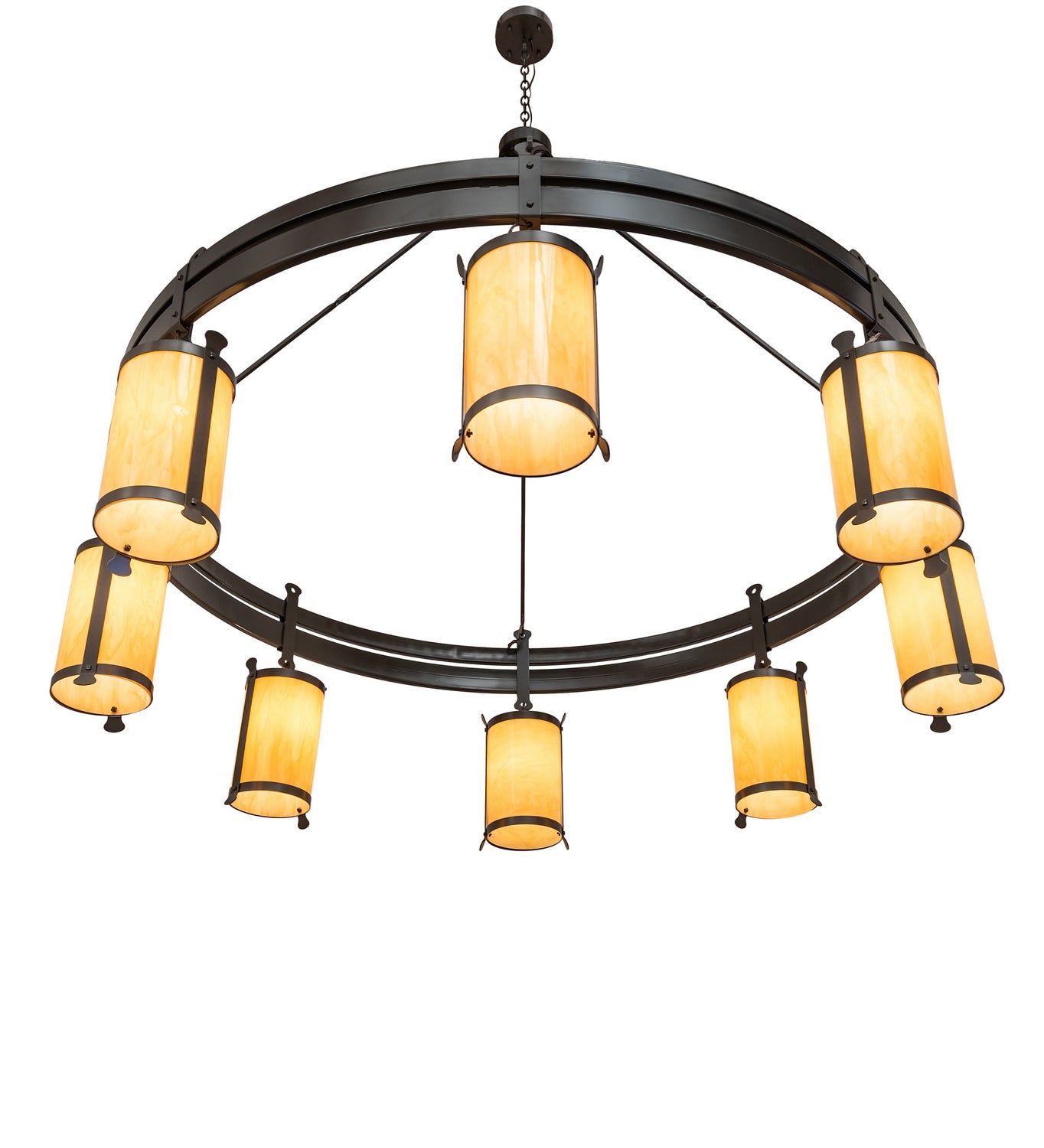 Meyda Tiffany - 243019 - Eight Light Chandelier - Beartooth - Timeless Bronze