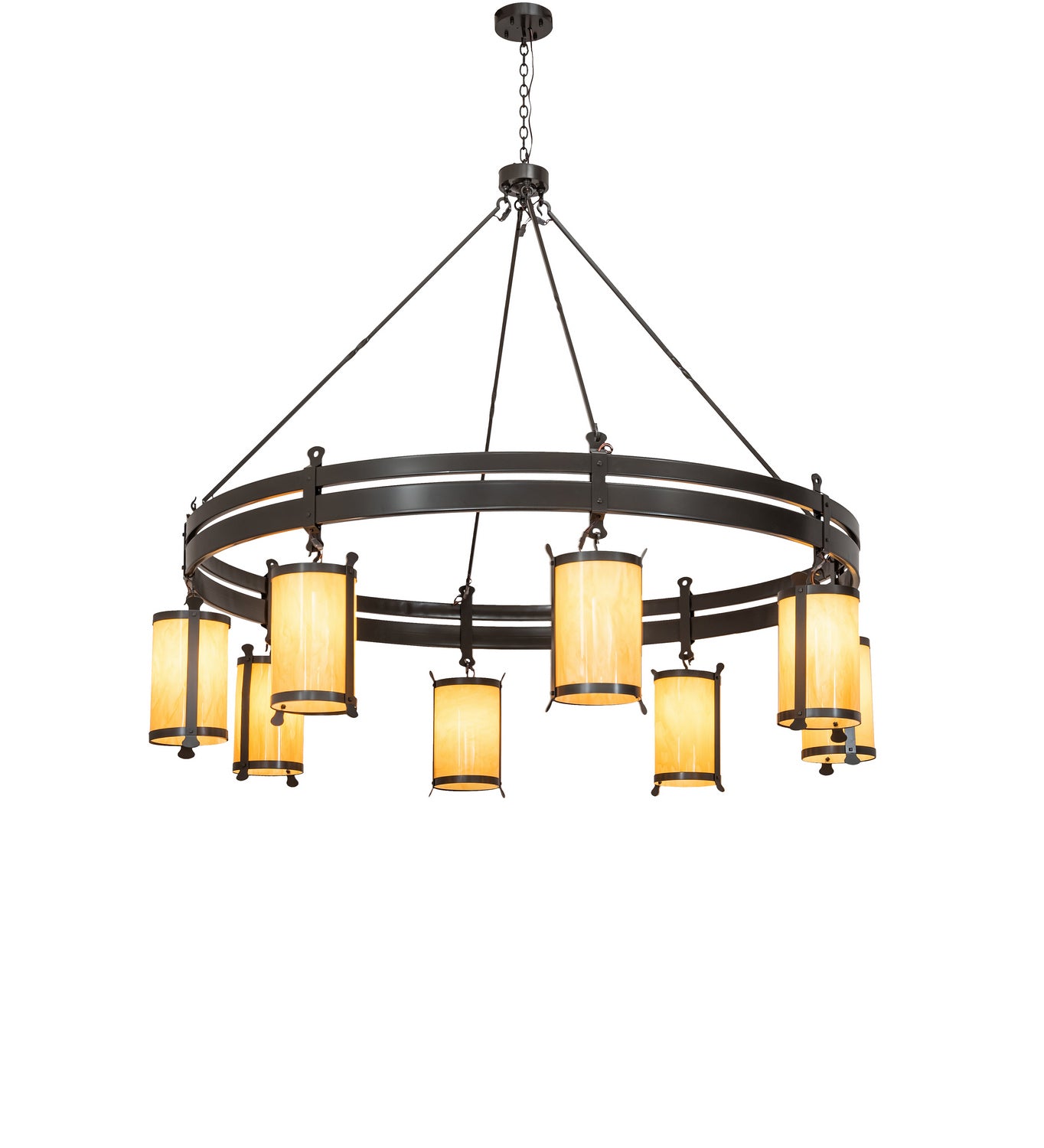 Meyda Tiffany - 243019 - Eight Light Chandelier - Beartooth - Timeless Bronze