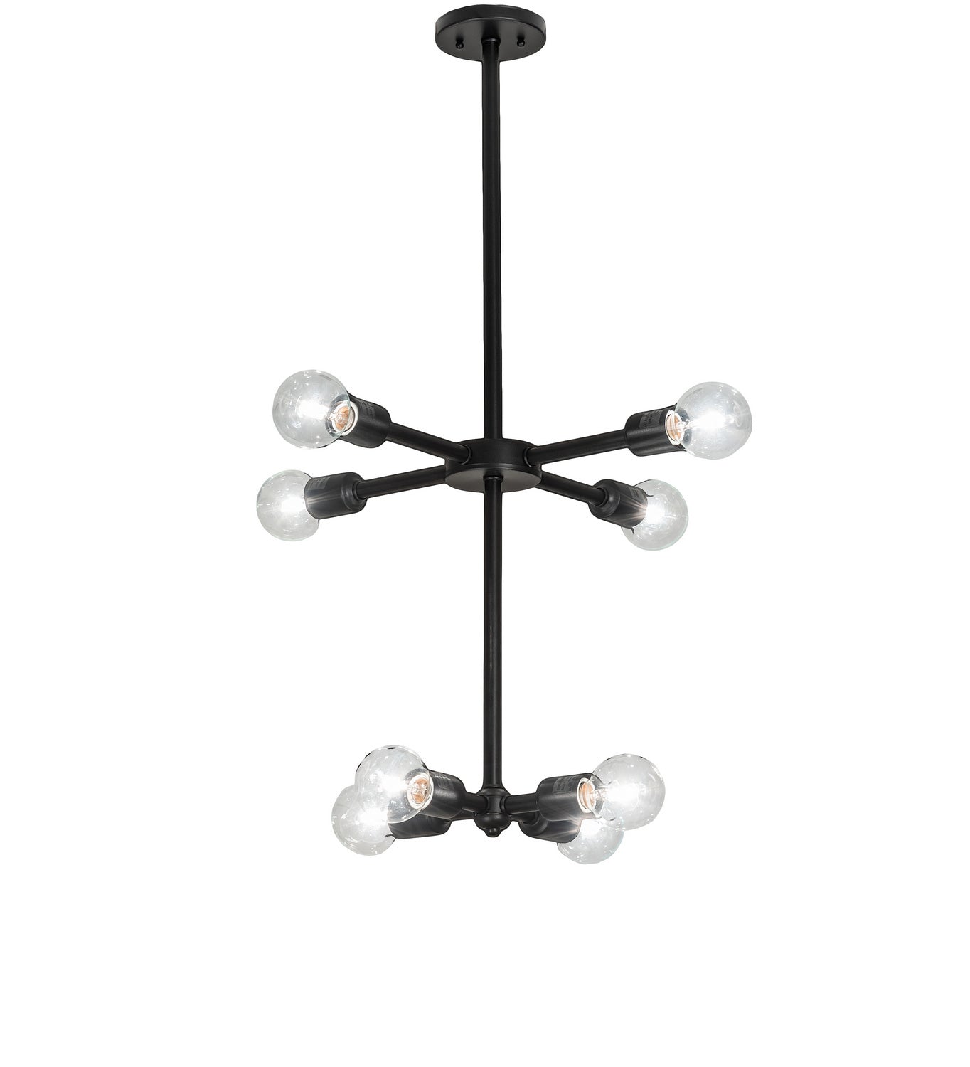 Meyda Tiffany - 243083 - LED Chandelier - Pronograde - Textured Black