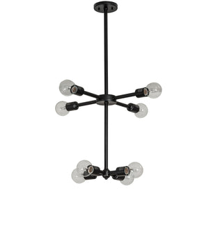 Meyda Tiffany - 243083 - LED Chandelier - Pronograde - Textured Black