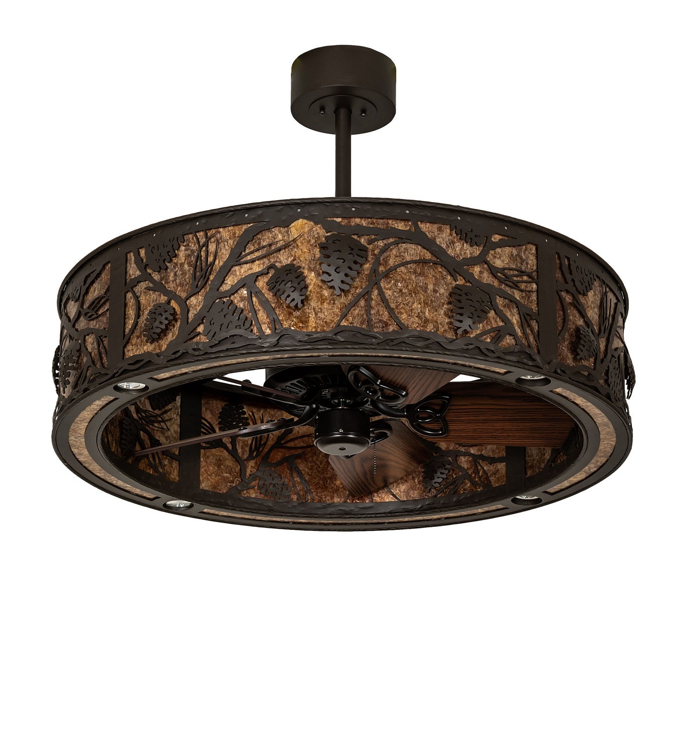 Meyda Tiffany - 243611 - LED Chandel-Air - Whispering Pines - Oil Rubbed Bronze