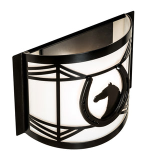 Meyda Tiffany - 243614 - One Light Wall Sconce - Horseshoe - Timeless Bronze