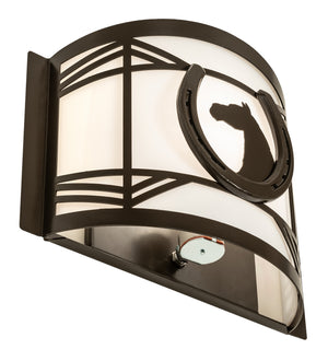 Meyda Tiffany - 243614 - One Light Wall Sconce - Horseshoe - Timeless Bronze