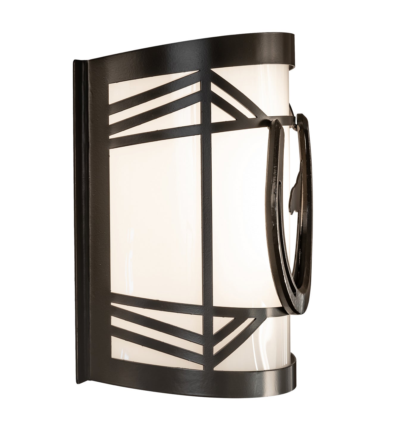 Meyda Tiffany - 243614 - One Light Wall Sconce - Horseshoe - Timeless Bronze