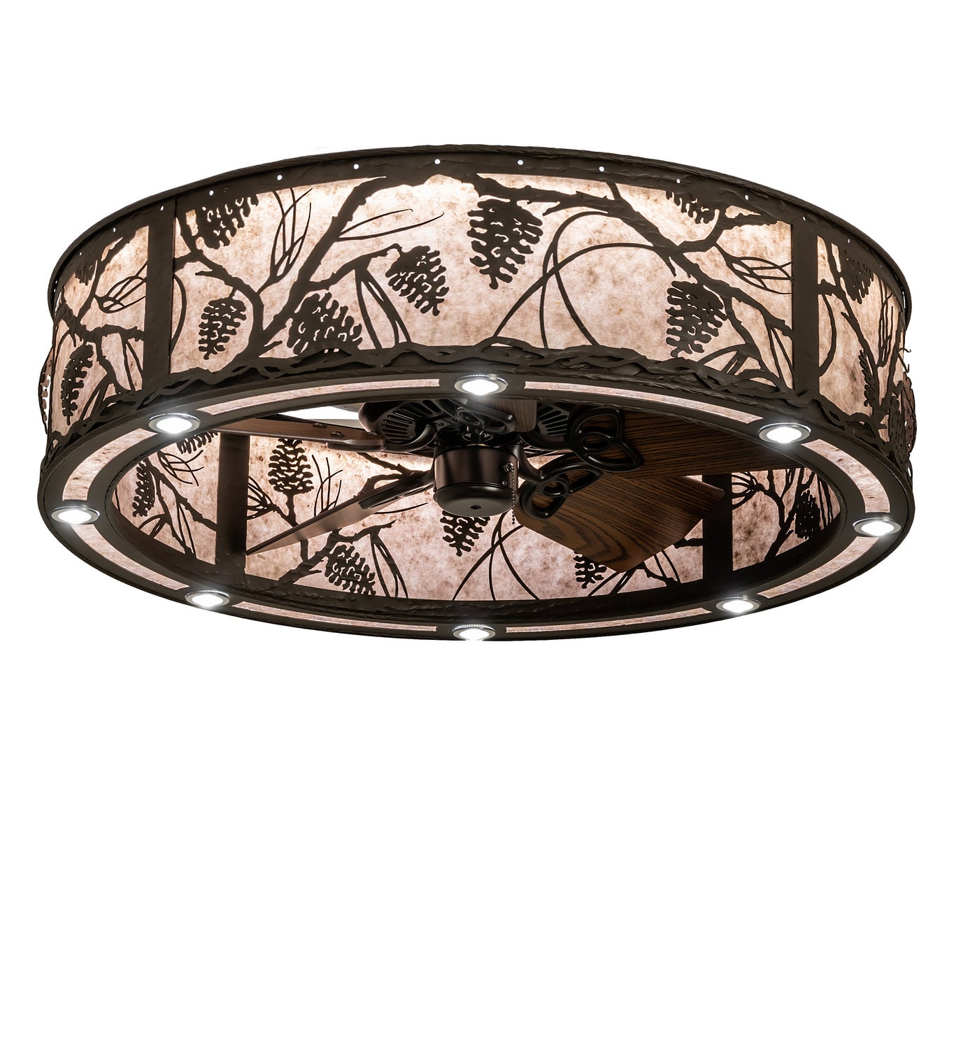 Meyda Tiffany - 243635 - LED Chandelier - Whispering Pines - Oil Rubbed Bronze