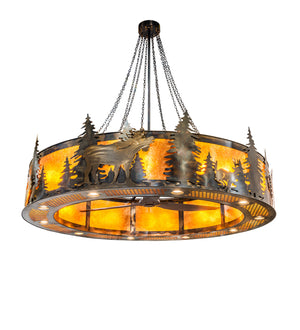 Meyda Tiffany - 243674 - 40 Light Chandel-Air - Roosevelt - Dark Burnished Antique Copper