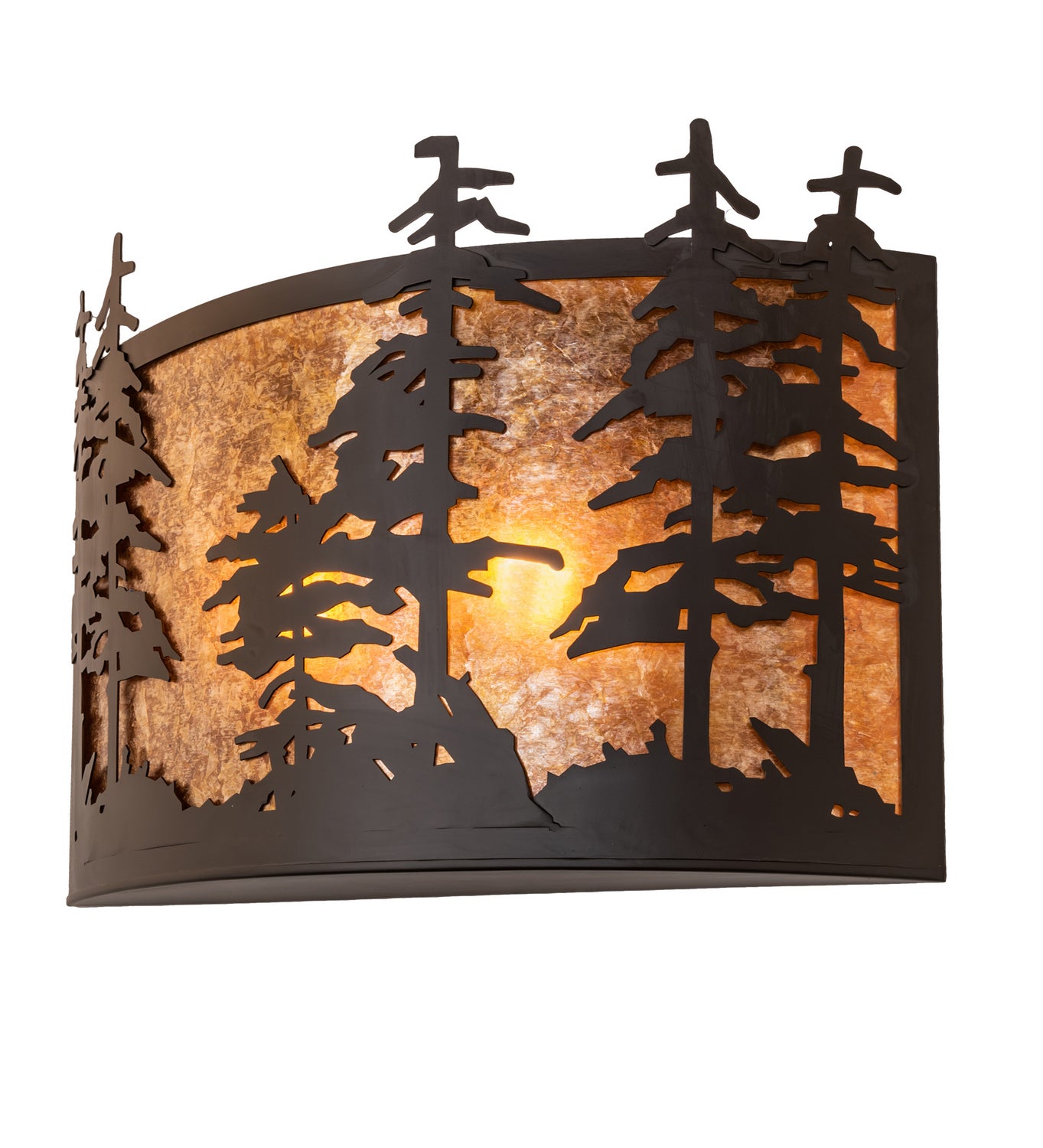 Meyda Tiffany - 243680 - Two Light Wall Sconce - Tall Pines - Oil Rubbed Bronze