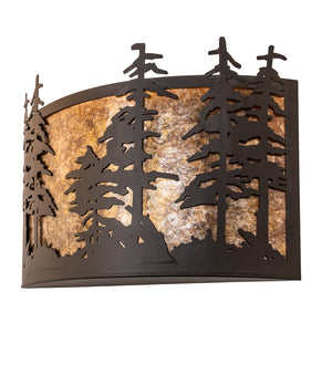 Meyda Tiffany - 243680 - Two Light Wall Sconce - Tall Pines - Oil Rubbed Bronze