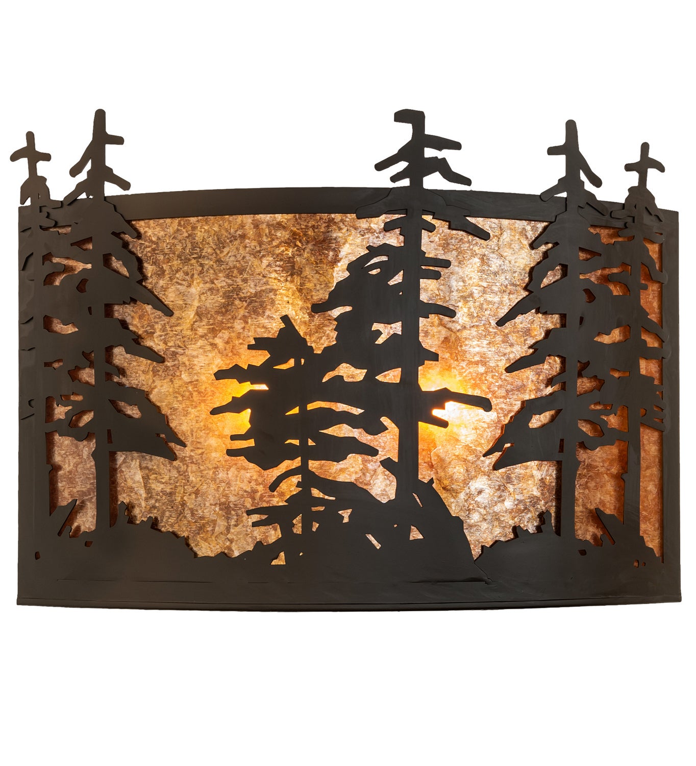 Meyda Tiffany - 243680 - Two Light Wall Sconce - Tall Pines - Oil Rubbed Bronze