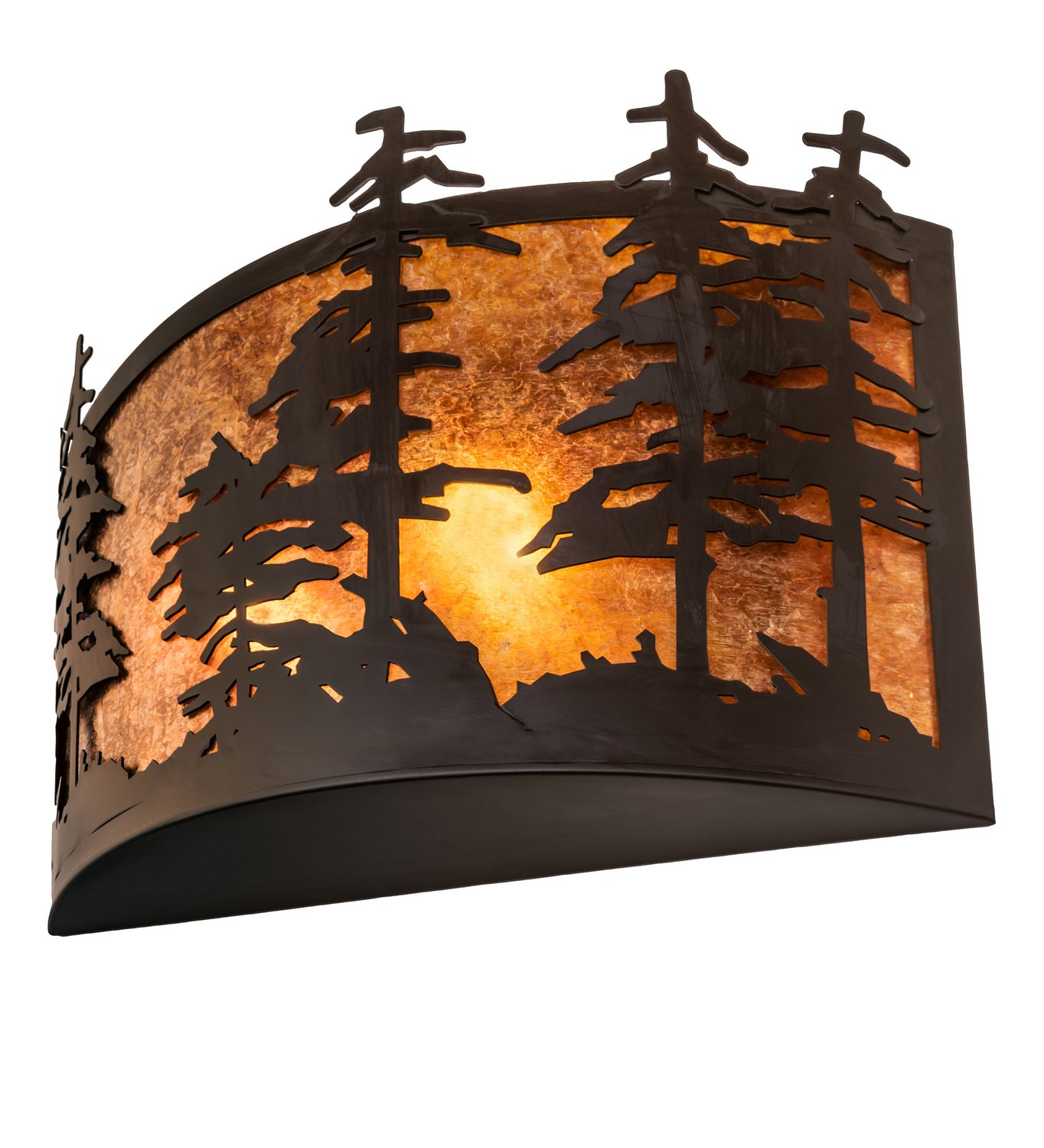 Meyda Tiffany - 243680 - Two Light Wall Sconce - Tall Pines - Oil Rubbed Bronze