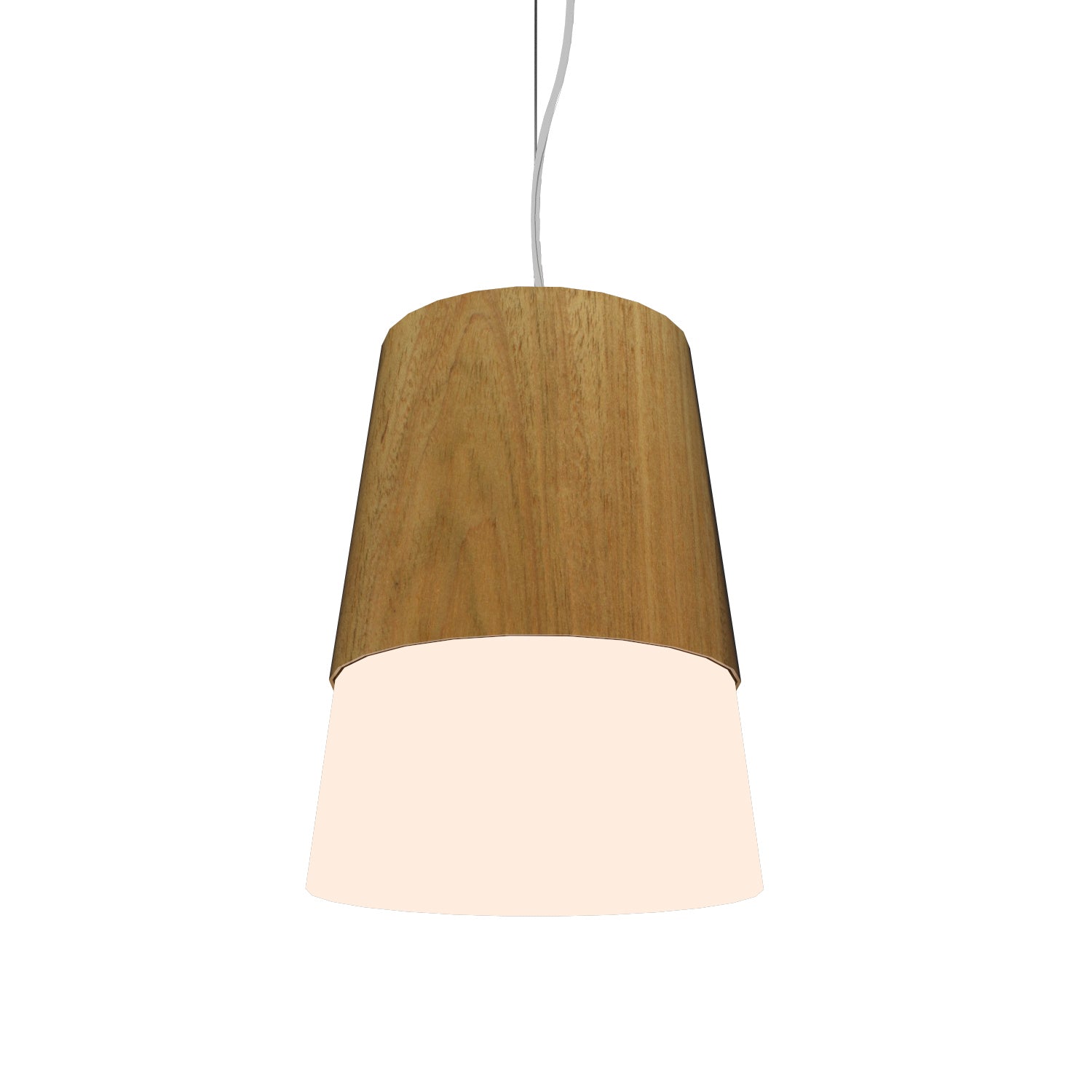 Accord Lighting - 264.09 - One Light Pendant - Conical - Louro Freijo