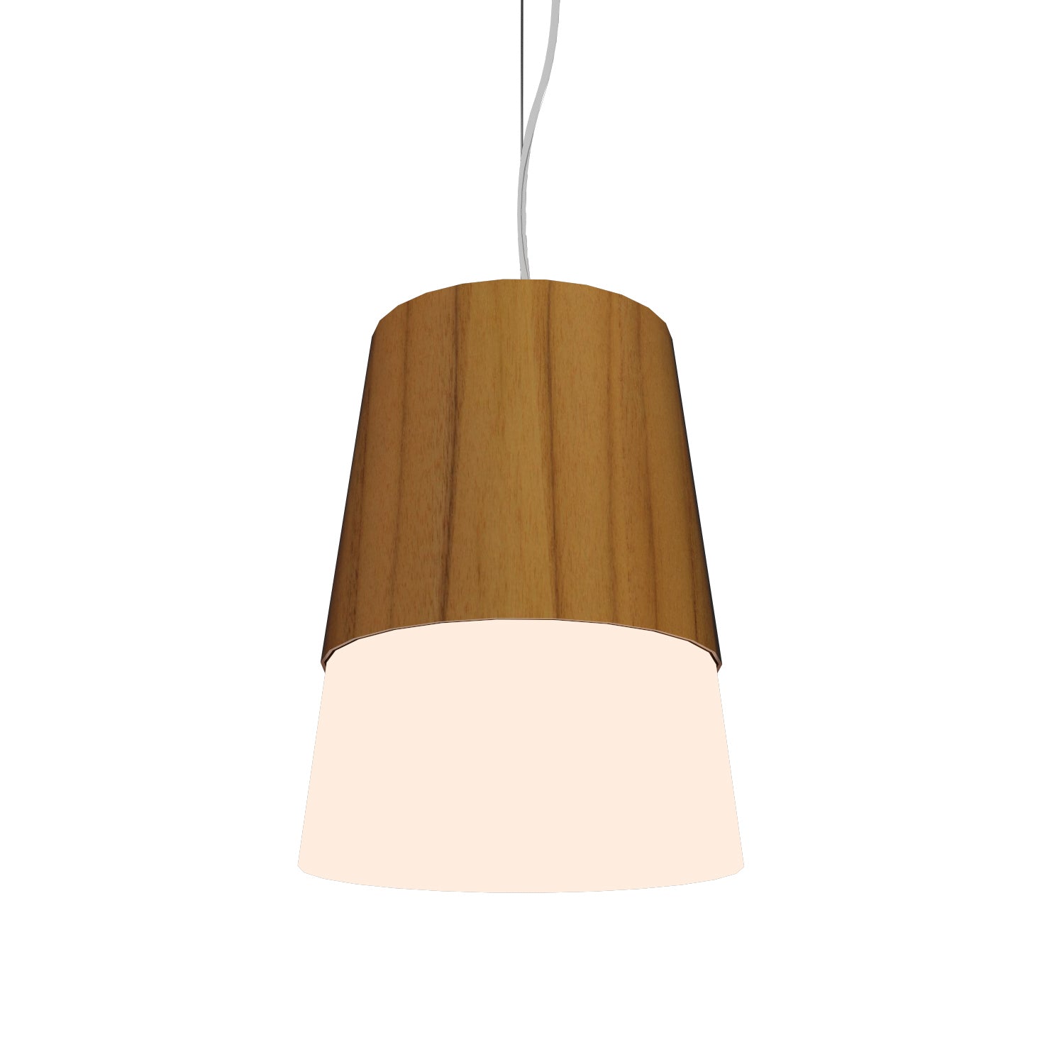 Accord Lighting - 264.12 - One Light Pendant - Conical - Teak