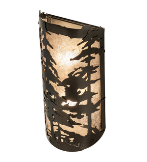 Meyda Tiffany - 244170 - One Light Wall Sconce - Tall Pines - Exterior Oil Rubbed Bronze