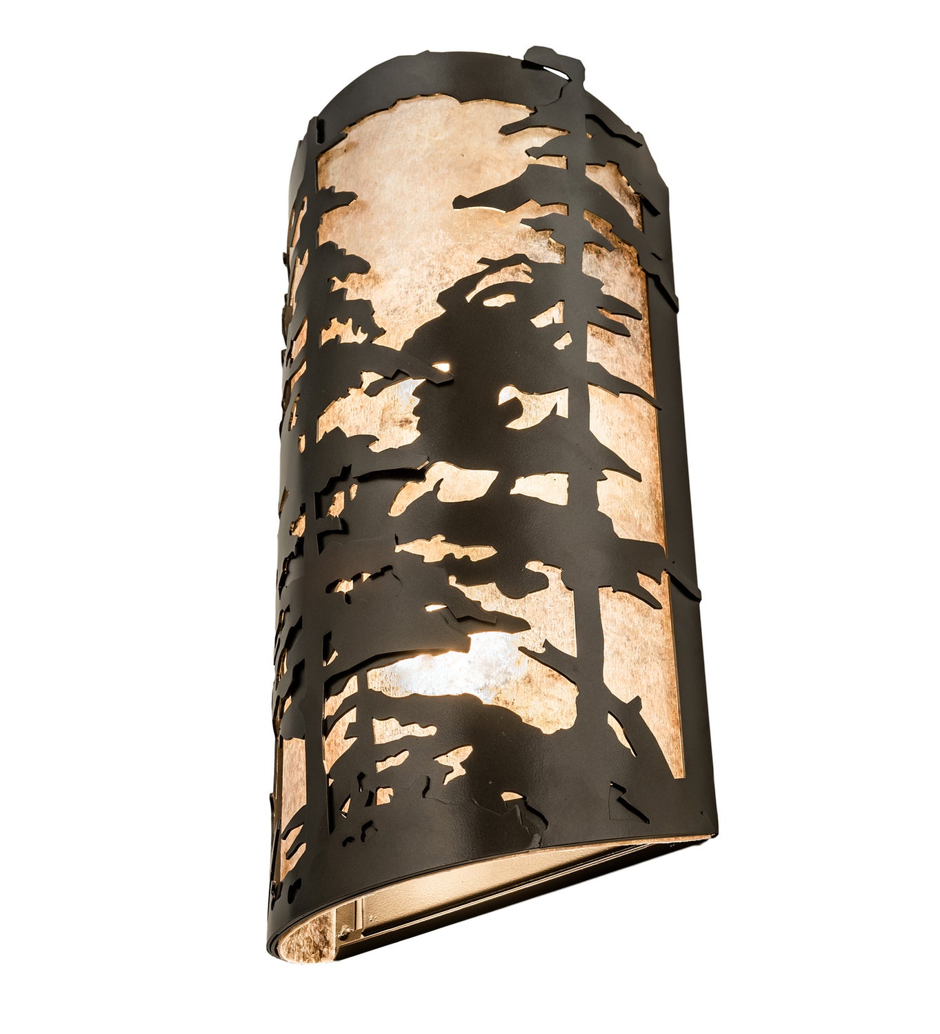 Meyda Tiffany - 244170 - One Light Wall Sconce - Tall Pines - Exterior Oil Rubbed Bronze