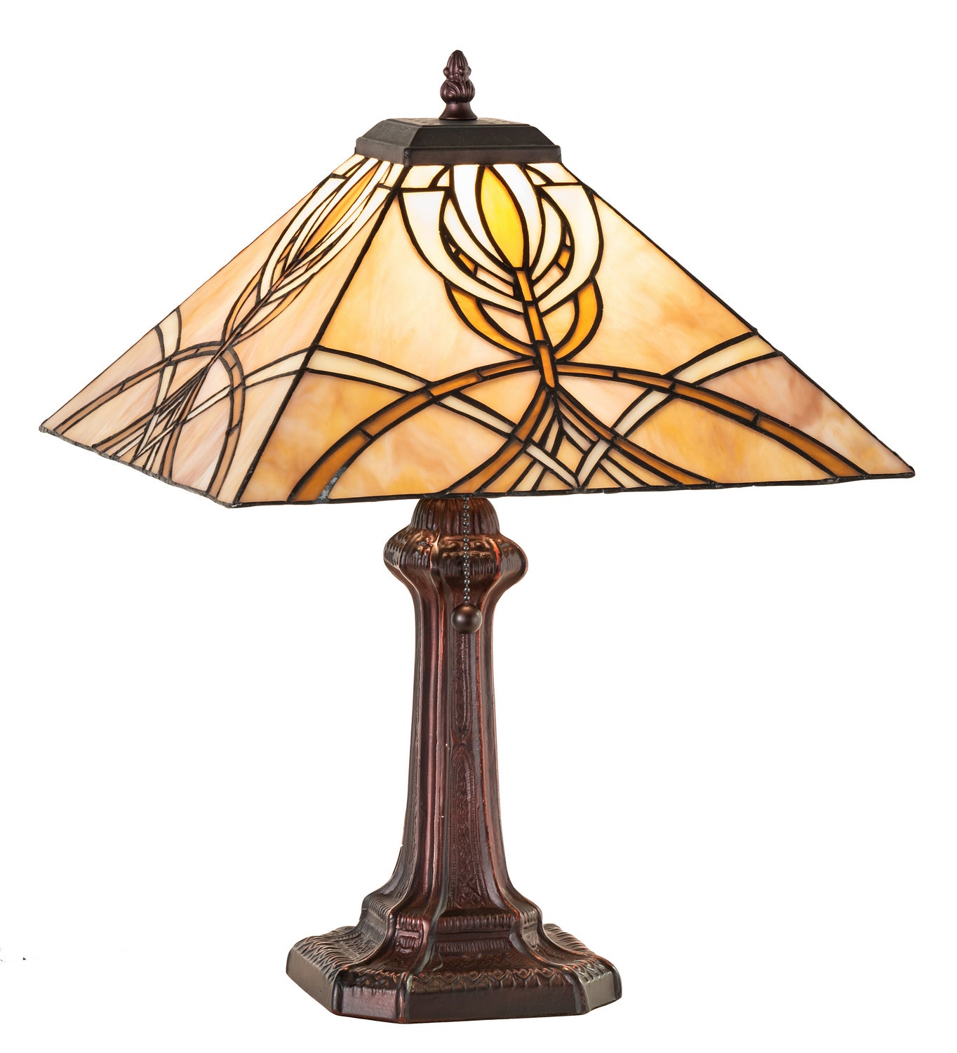 Meyda Tiffany - 244266 - One Light Table Lamp - Glasgow Bungalow - Mahogany Bronze