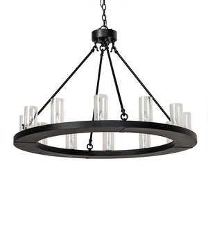 Meyda Tiffany - 244280 - 12 Light Chandelier - Loxley - Textured Black