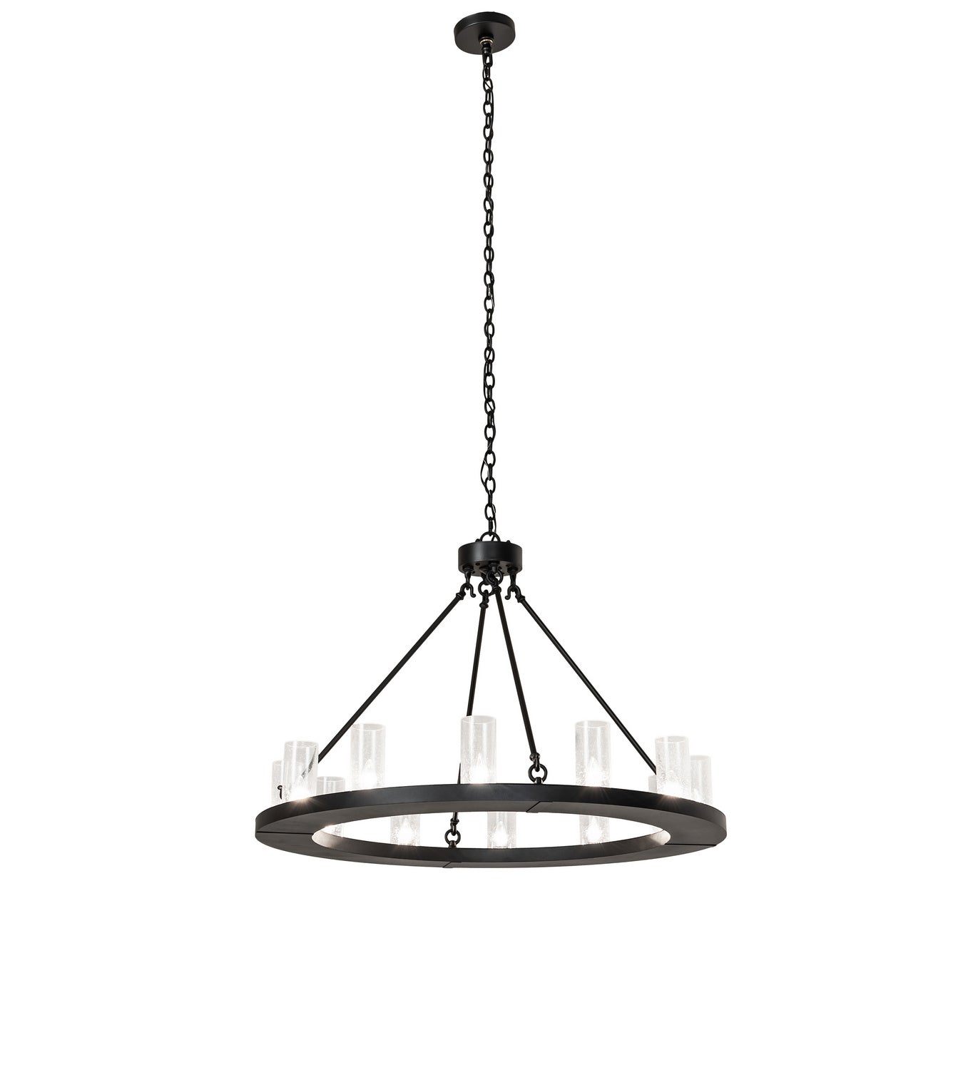 Meyda Tiffany - 244280 - 12 Light Chandelier - Loxley - Textured Black