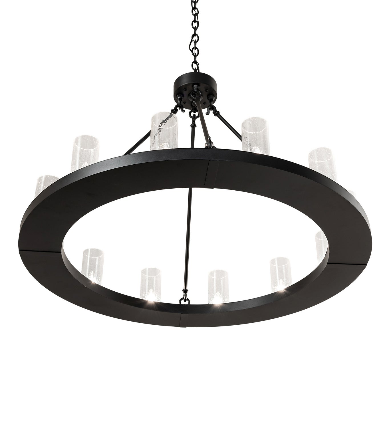 Meyda Tiffany - 244280 - 12 Light Chandelier - Loxley - Textured Black