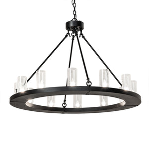 Meyda Tiffany - 244280 - 12 Light Chandelier - Loxley - Textured Black