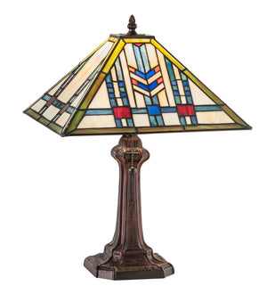 Meyda Tiffany - 244281 - One Light Table Lamp - Prairie Wheat - Mahogany Bronze