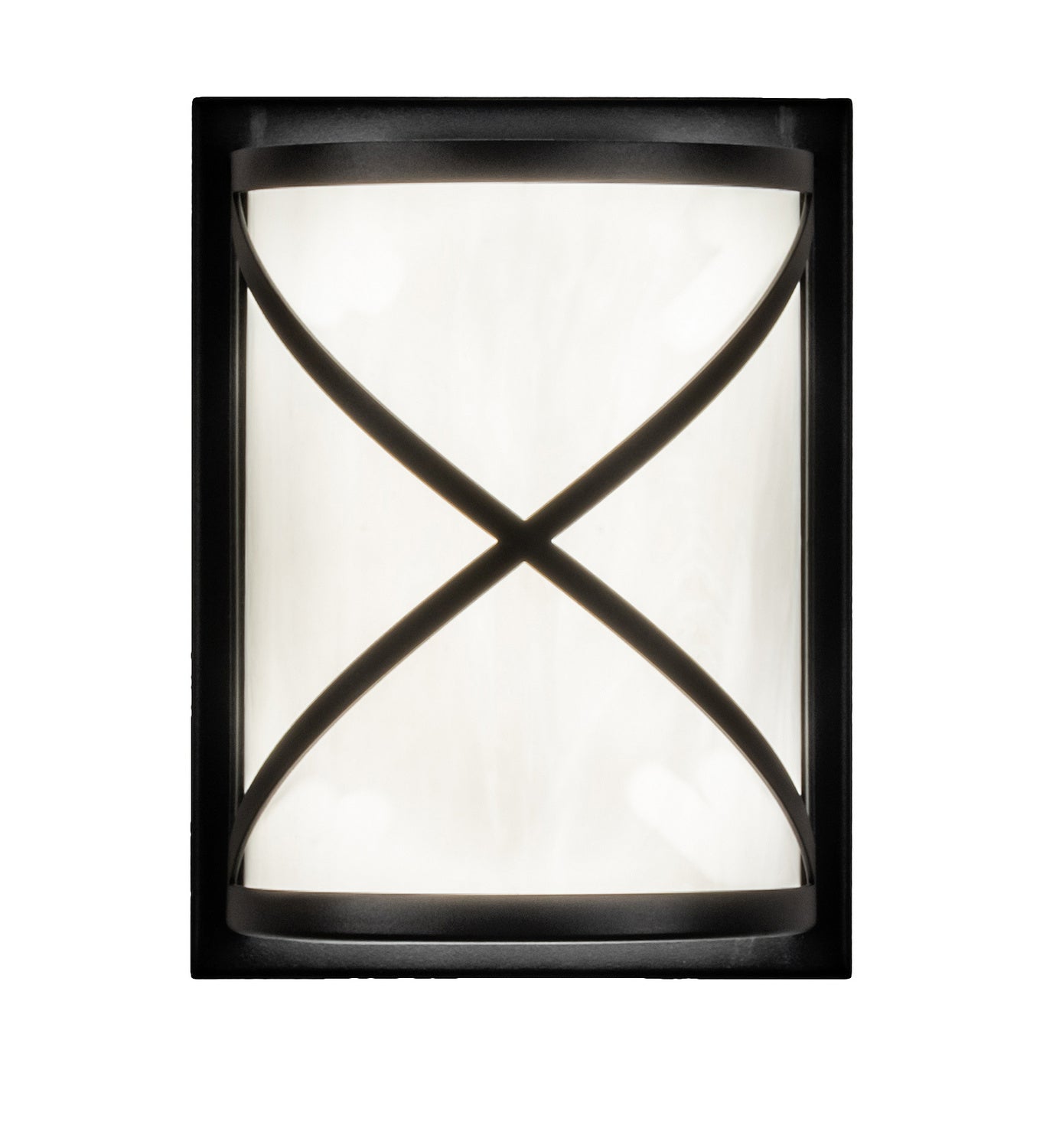 Meyda Tiffany - 244395 - LED Wall Sconce - Whitewing - Fine Textured Black